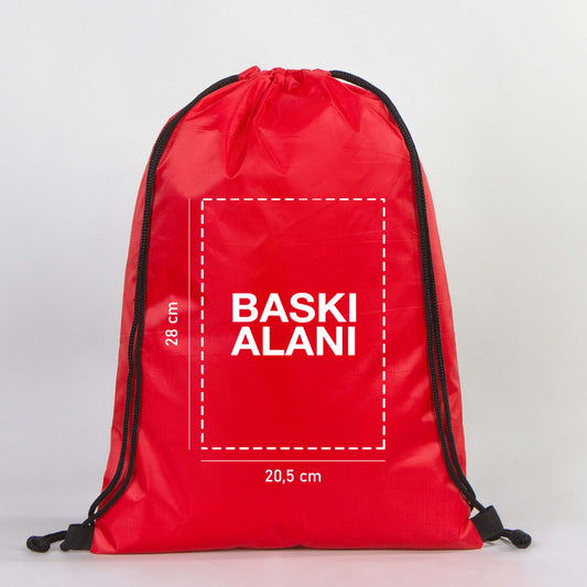 İmperteks Sırt Çantası 32x45 cm Kırmızı (Özelleştirilebilir)