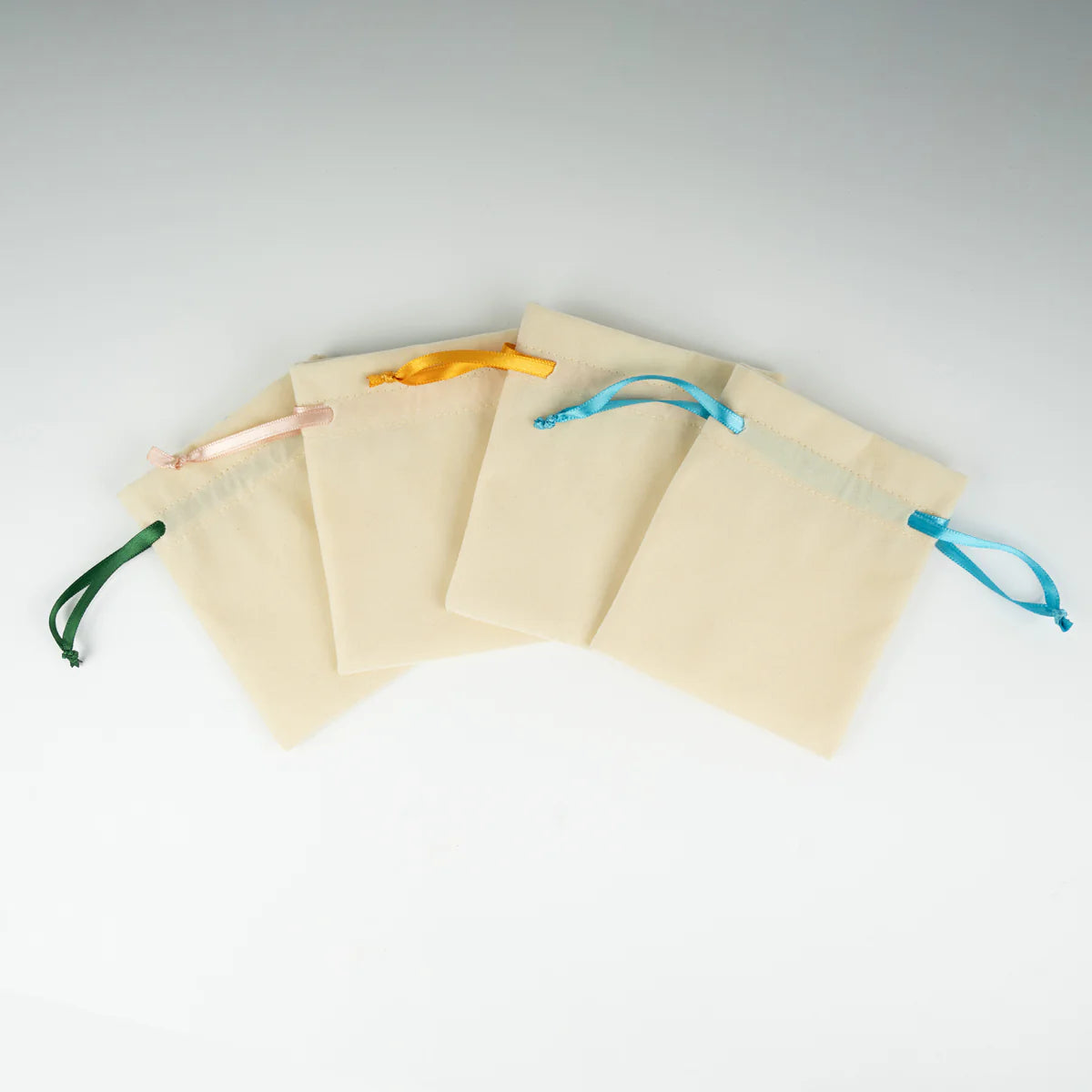 10x13 cm Turuncu Renk İp Kadife Gül Kese - Kadınlar Günü Hediyesi