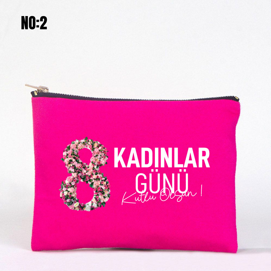 Kadınlar Gününe Özel Renkli Star Clutch - 21x15 cm - yakın çekim