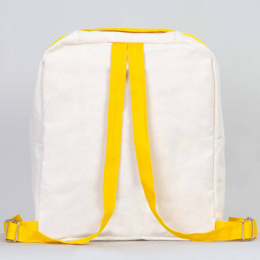 Kanvas Sırt Çantası VİP Sarı - 25x32x10 cm - istecanta.com