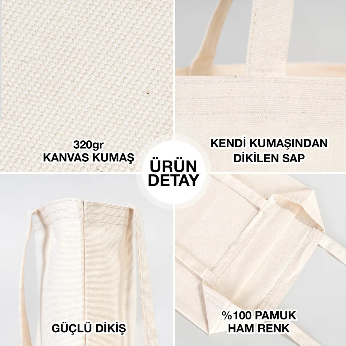 Boyanabilir Kanvas Bez Çanta 35x40 cm - Kadınlar Günü Hediyesi - görsel 7