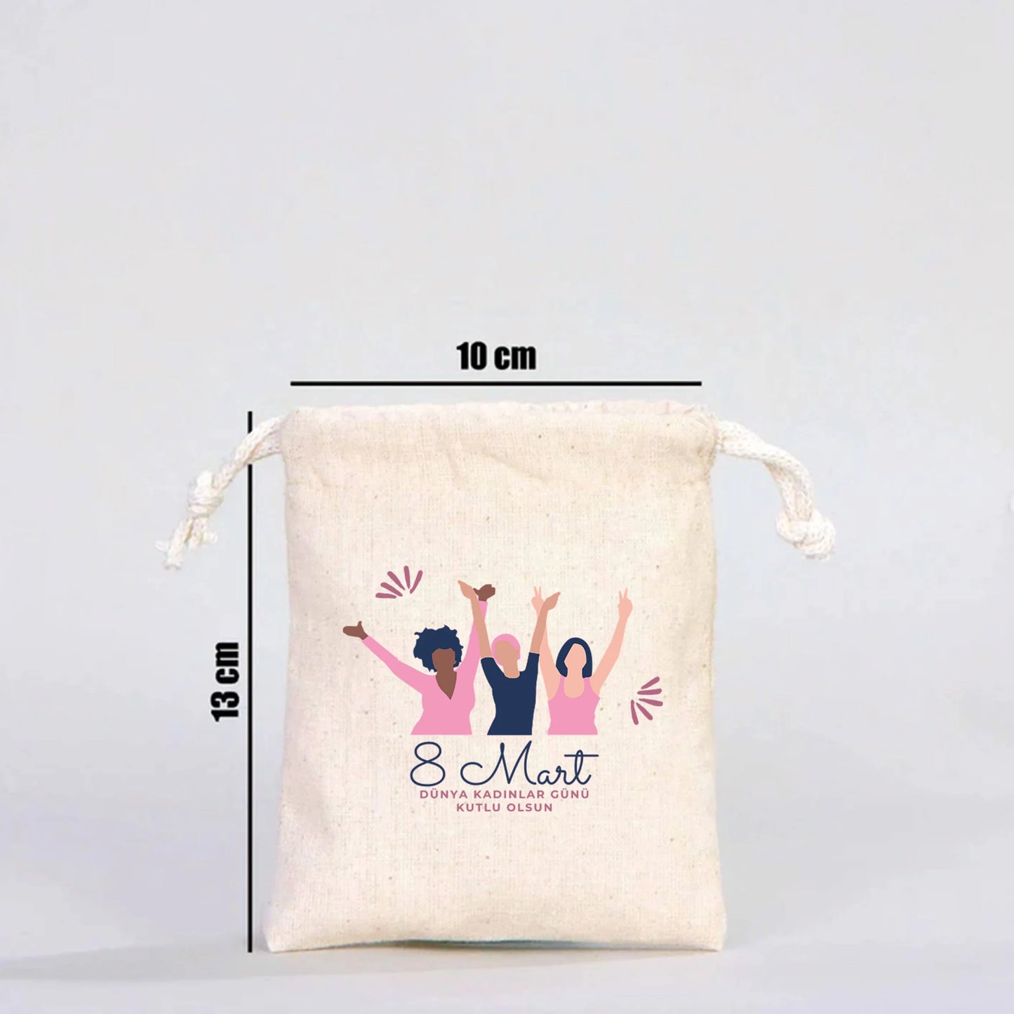 10x13 cm Ham Renk – Kadınlar Günü Hediyesi - yakın çekim