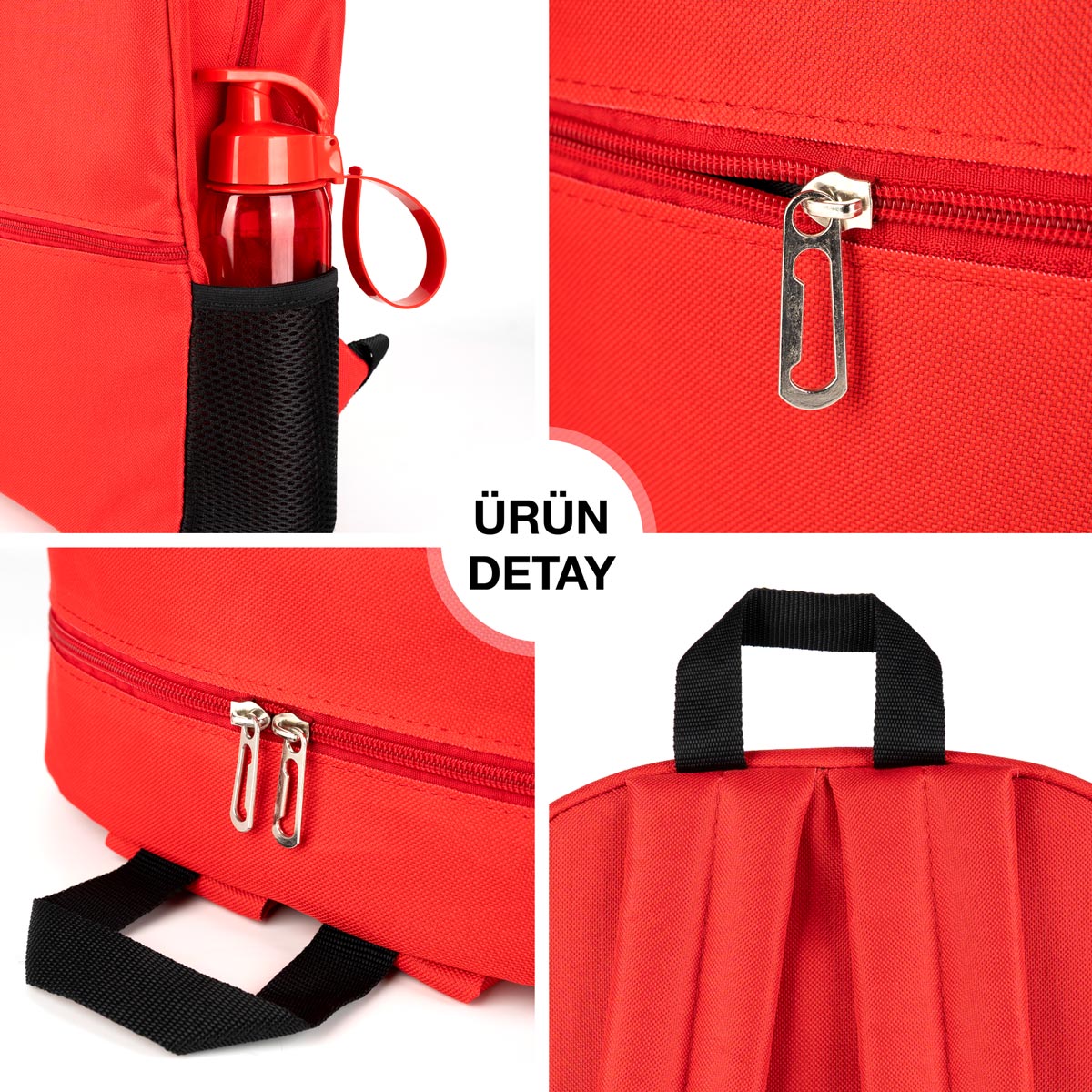 Sırt Çantası Okul Öğrenci Seyahat Promosyon İmperteks Kırmızı - kullanım örneği