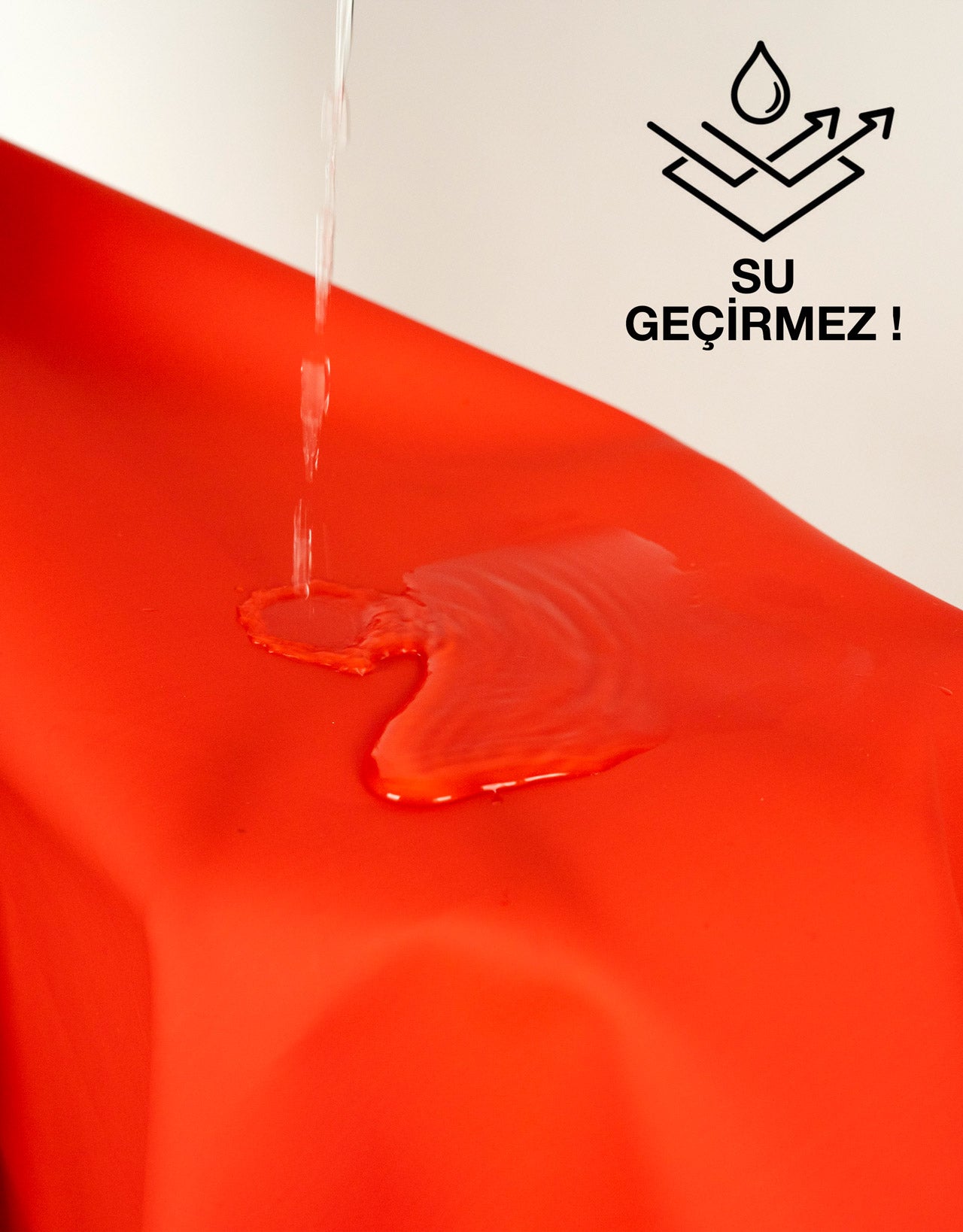 Muşamba Mutfak Bulaşık Önlüğü PVC | Kırmızı | Su Geçirmez ve Dayanıklı - görsel 7