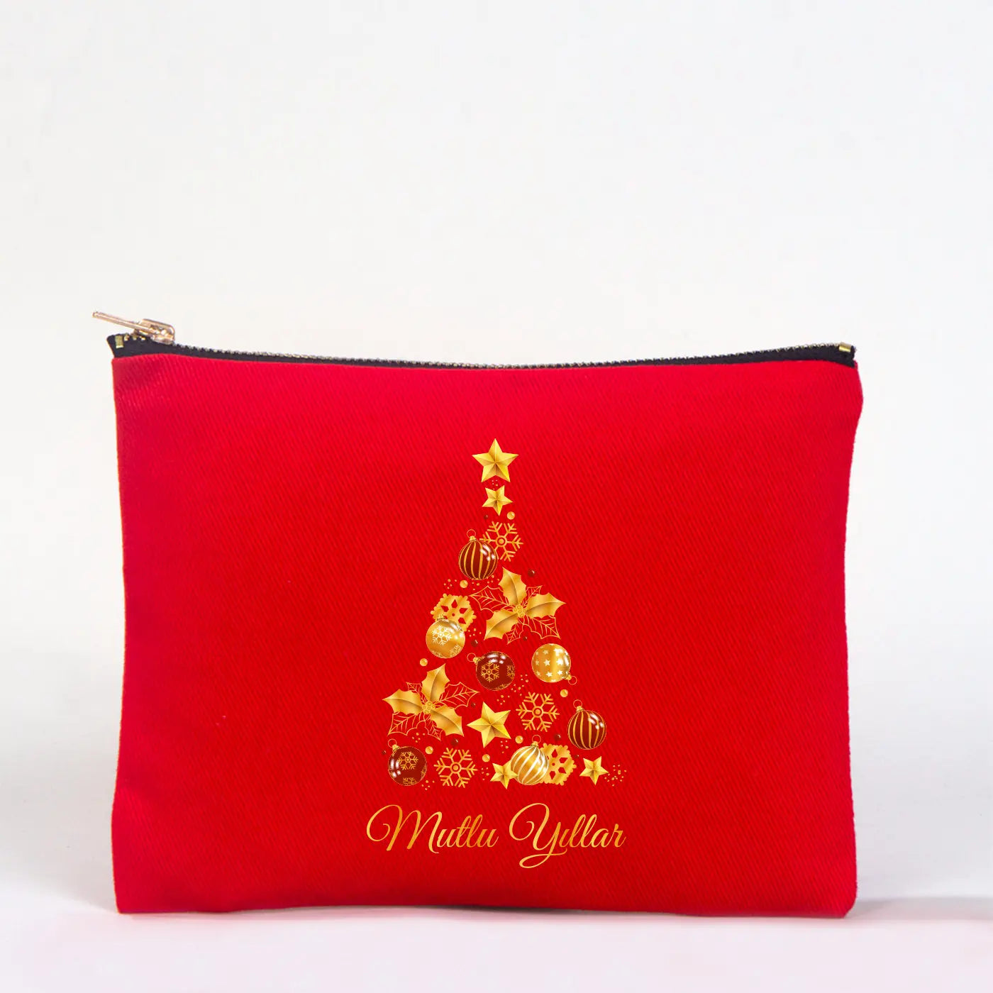 Star Clutch 21x15 Kırmızı - Metal Fermuar ( Özelleştirilebilir ) (Kopya)