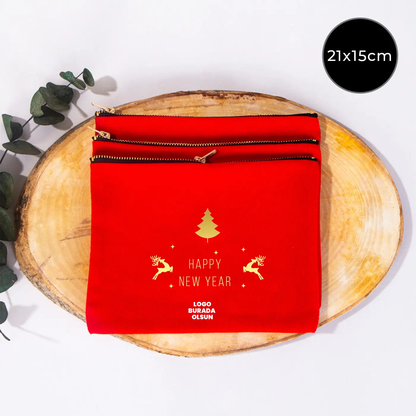 Star Clutch 21x15 Kırmızı - Metal Fermuar ( Özelleştirilebilir ) (Kopya)