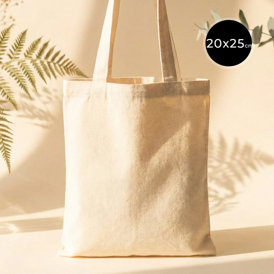 Kitap Çantası - Ham Bez Çanta 20x25 cm