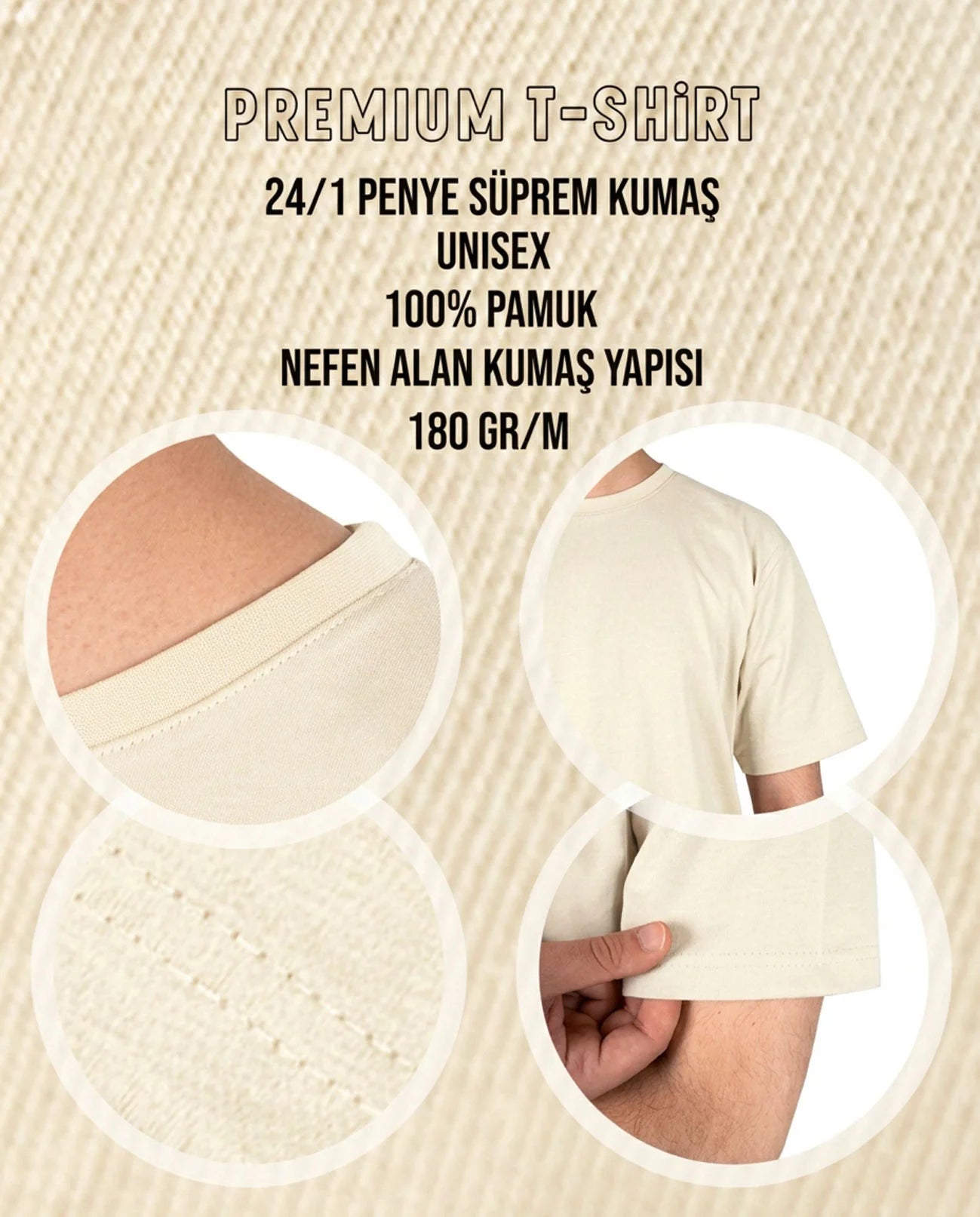 Premium Tişört Kutup Beyazı