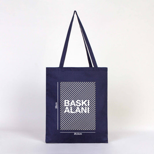 Gabardin Bez Çanta Lacivert 35x40 cm (Özelleştirilebilir)