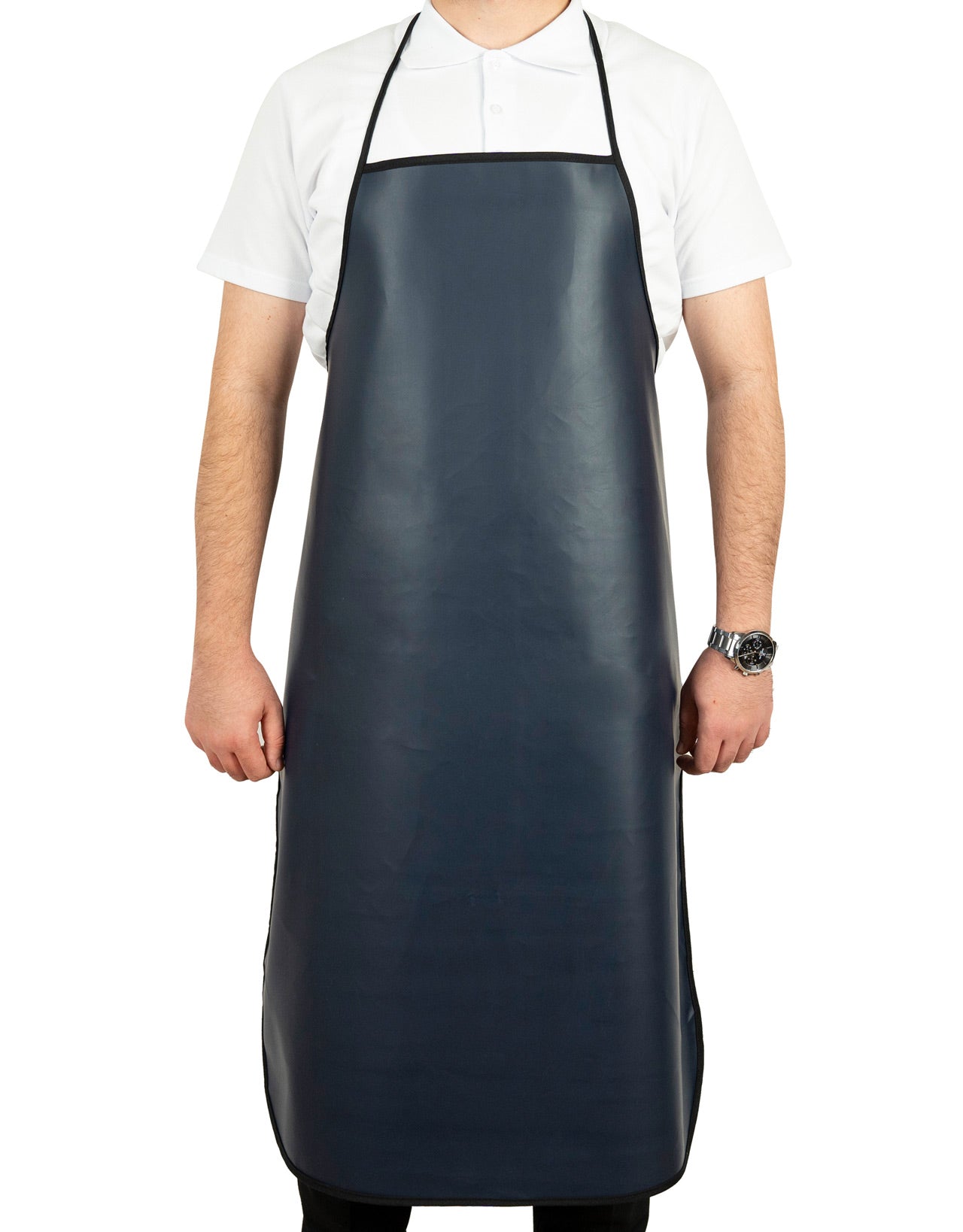 PVC Mutfak Bulaşık Önlüğü Lacivert | Su Geçirmez ve Islak Alan Muşamba Önlük - detay görünüm
