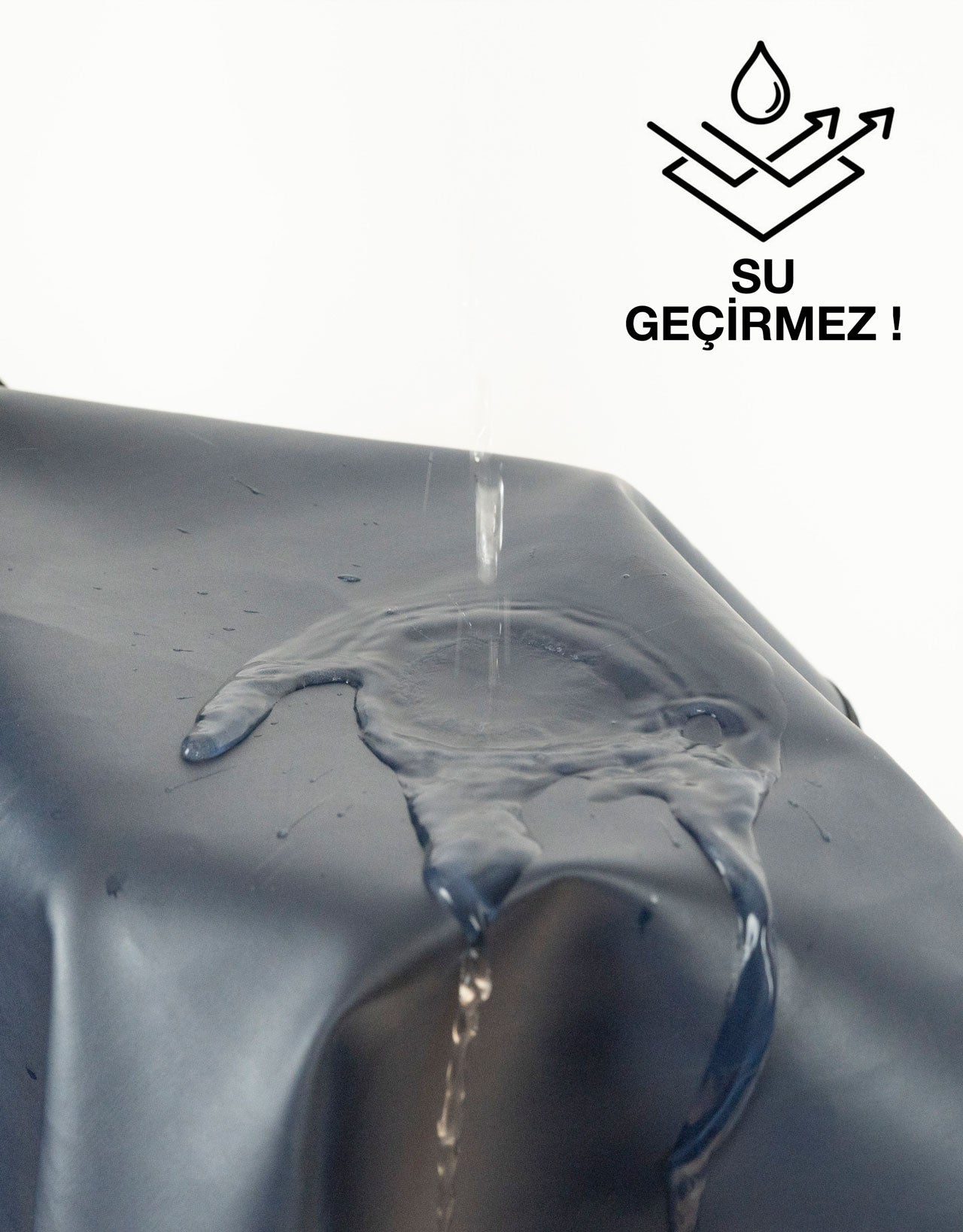 PVC Mutfak Bulaşık Önlüğü Lacivert | Su Geçirmez ve Islak Alan Muşamba Önlük - farklı açı