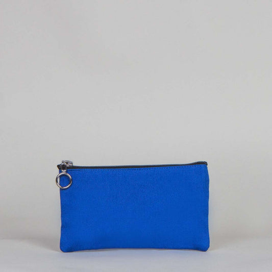 Gala Kalemlik Clutch Saks Mavi Renk 18x10 cm - istecanta.com