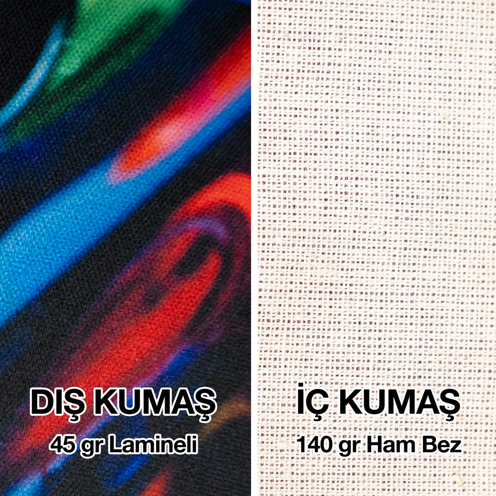 Renkli Süblimasyon Bez Çanta Lamineli Toptan - 35x40cm - istecanta.com