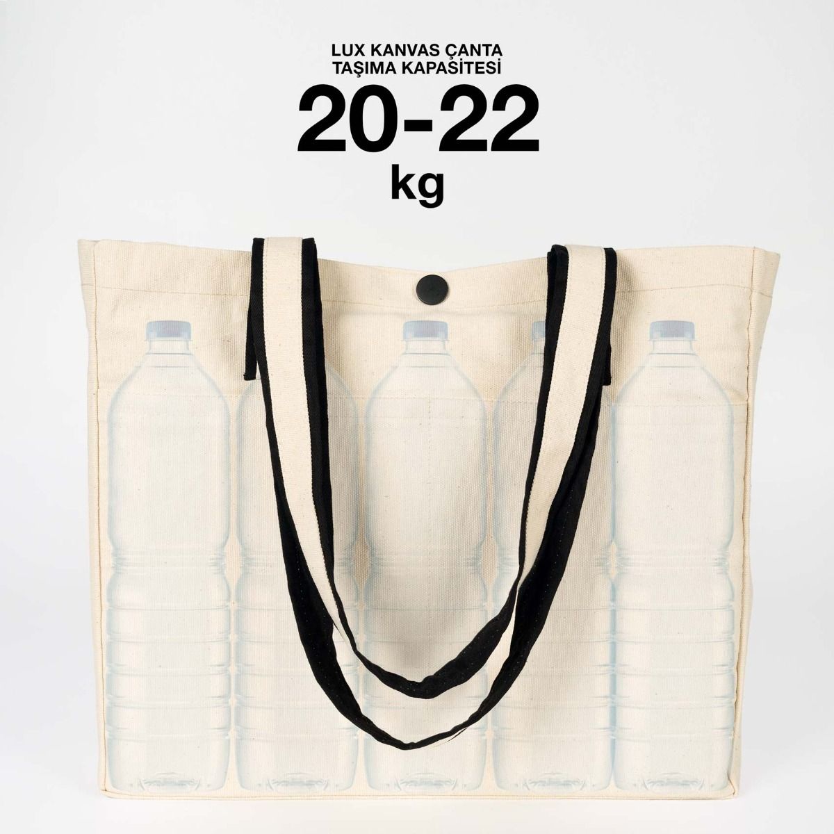 Kadınlar Günü Baskılı LUX Kanvas Çanta - 40x35x10 cm (Özelleştirilebilir)