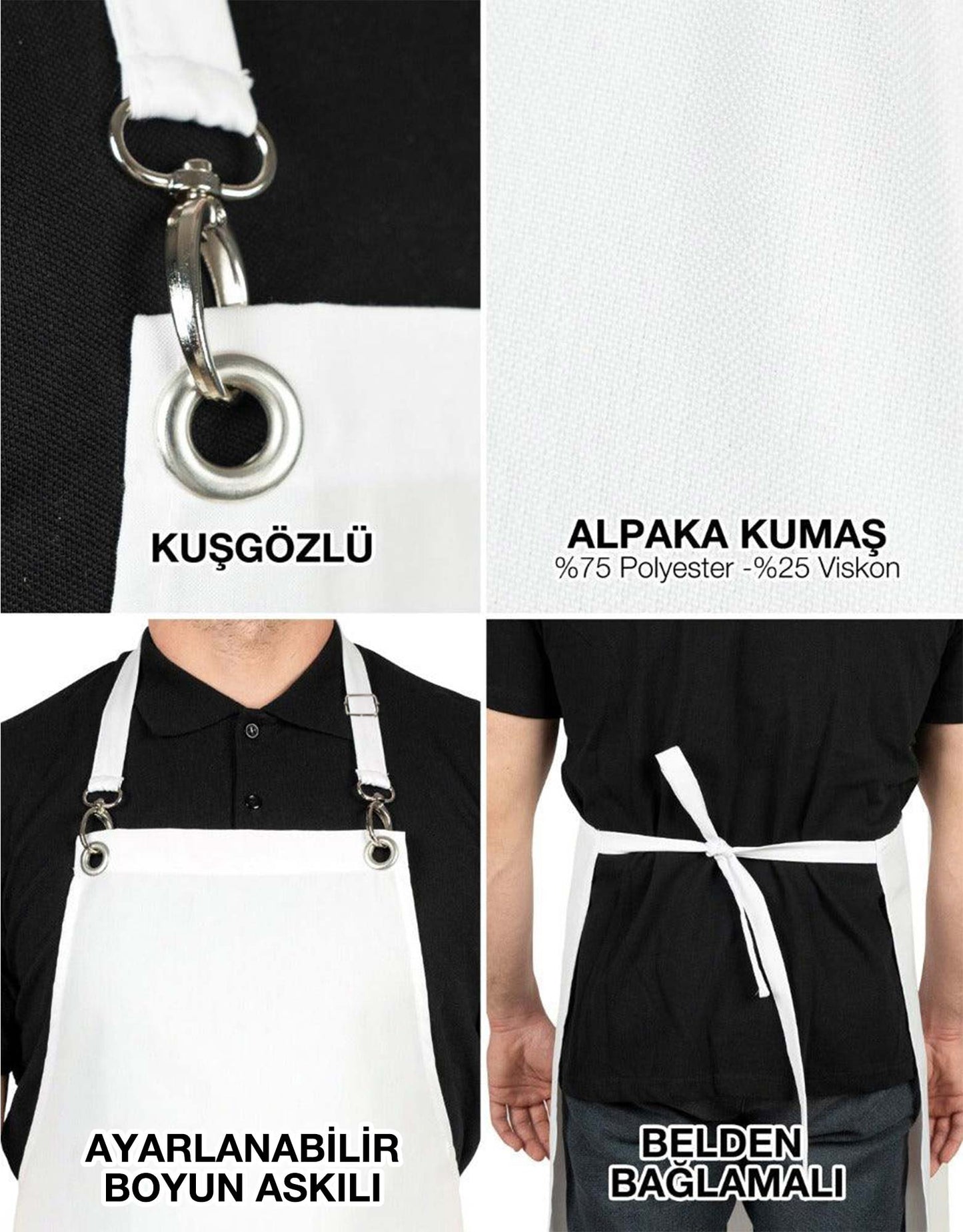 MasterChef Mutfak Önlüğü - Beyaz