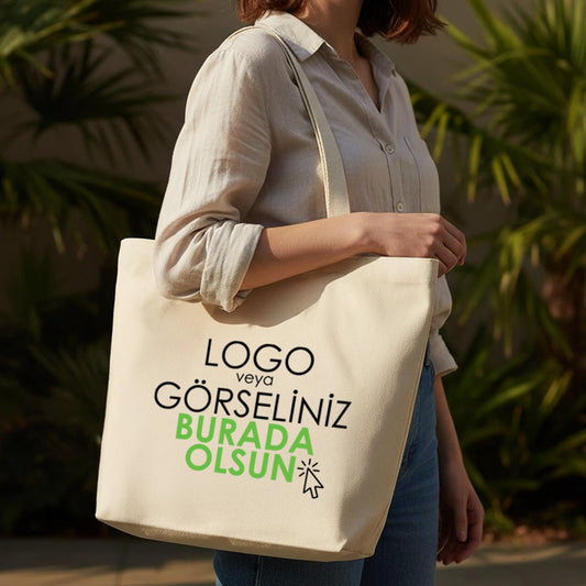 Laminated Kanvas Çanta 365 gr - 45x35x15 cm  (Özelleştirilebilir)