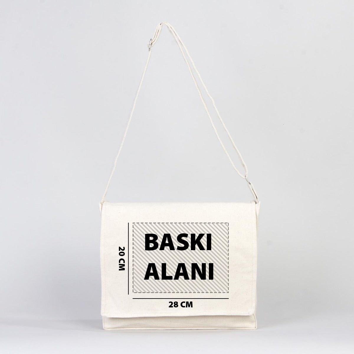 Kanvas Postacı Çantası (Özelleştirilebilir)