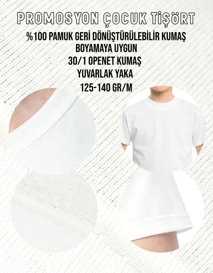 29 Ekim Baskılı Promosyon Çocuk Tişört - istecanta.com