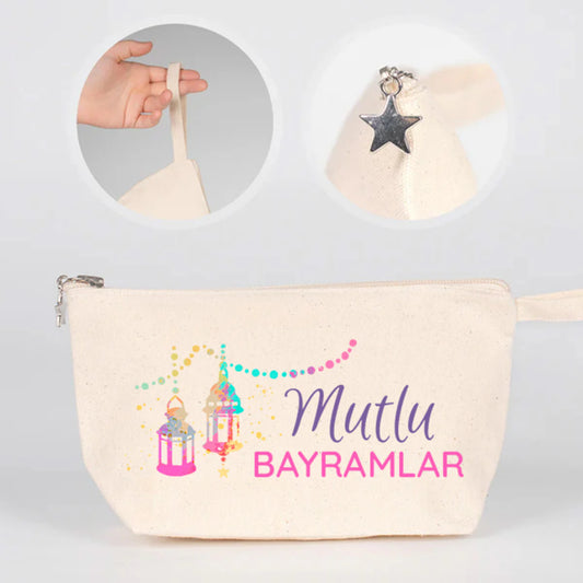 25x15x6 cm Kanvas Kalemlik Körüklü - Bayram Hediyesi - detay görünüm