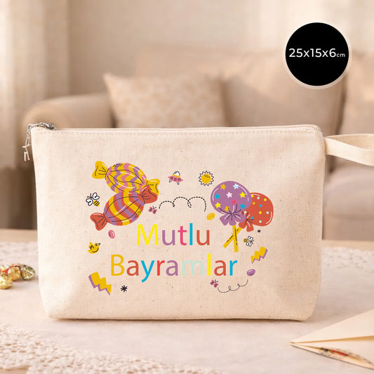 25x15x6 cm Kanvas Kalemlik Körüklü - Bayram Hediyesi