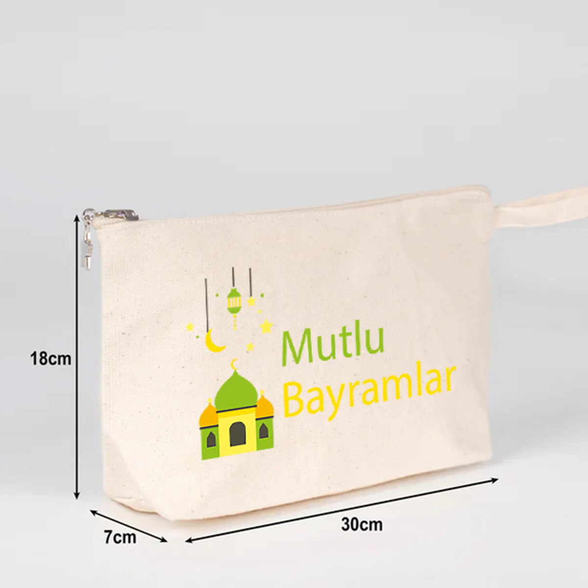 30x18x7 cm Kanvas Kalemlik Körüklü - Bayram Hediyesi - farklı açı