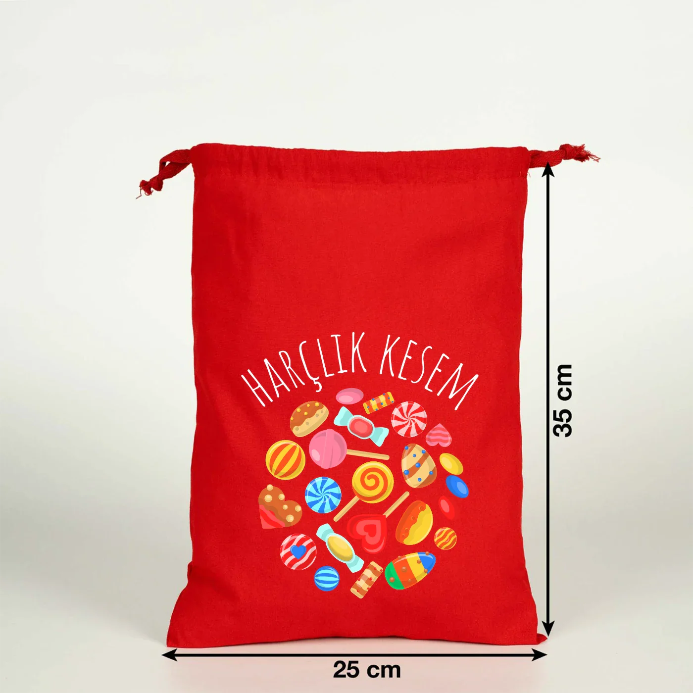 25x35 cm Kırmızı Sırt Çantası - Bayram Çantası