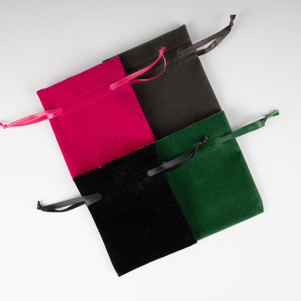 Kadife Gül Kese 10x13 cm - Kırmızı