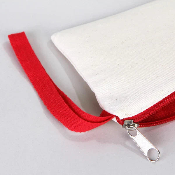 Boyanabilir 21x10 cm Kırmızı Fermuarlı Kalemlik Çanta - Bayram Çantası - görsel 9