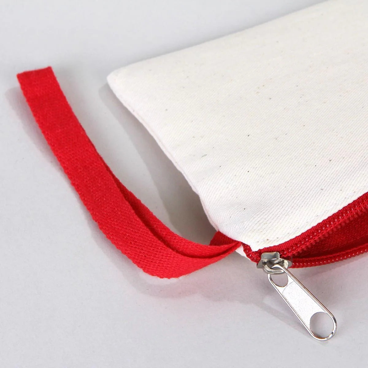 Boyanabilir 21x10 cm Kırmızı Fermuarlı Bez Kese - 23 Nisan Hediyesi - görsel 8