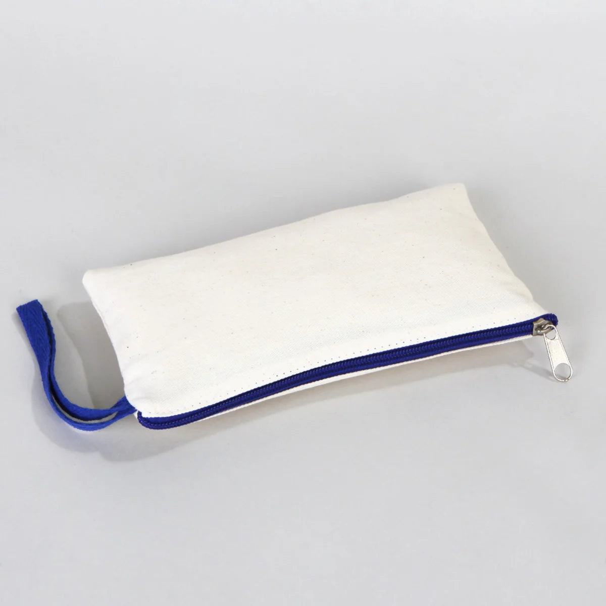 Boyanabilir 21x10 cm Saks Mavi Fermuarlı Bez Kese - 23 Nisan Hediyesi - görsel 10