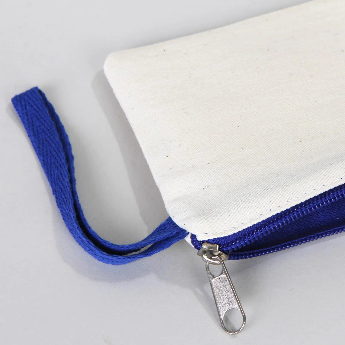 Boyanabilir 21x10 cm Saks Mavi Fermuarlı Bez Kese - 23 Nisan Hediyesi - görsel 9