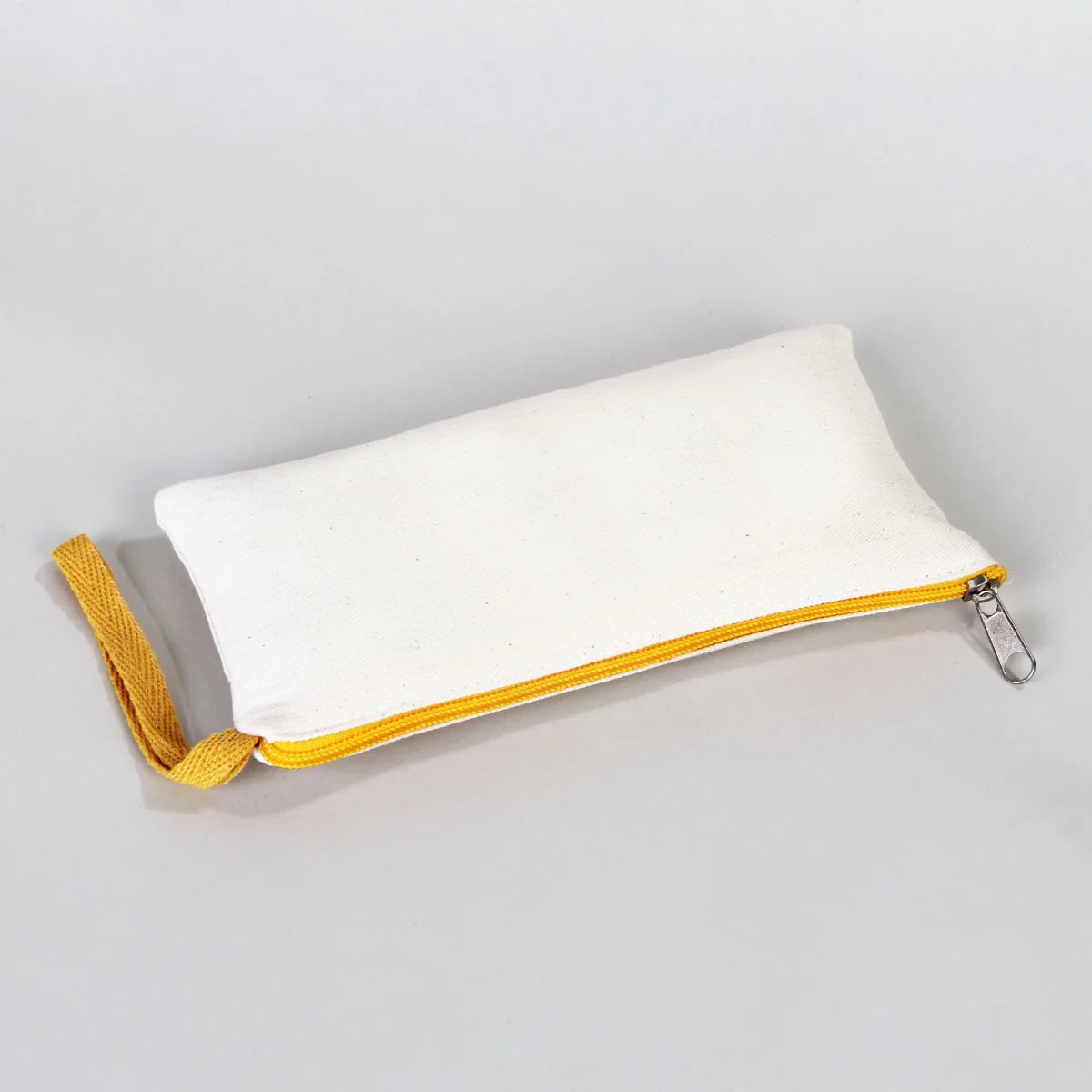 Boyanabilir 21x10 cm Sarı Fermuarlı Bez Kese - 23 Nisan Hediyesi - görsel 8