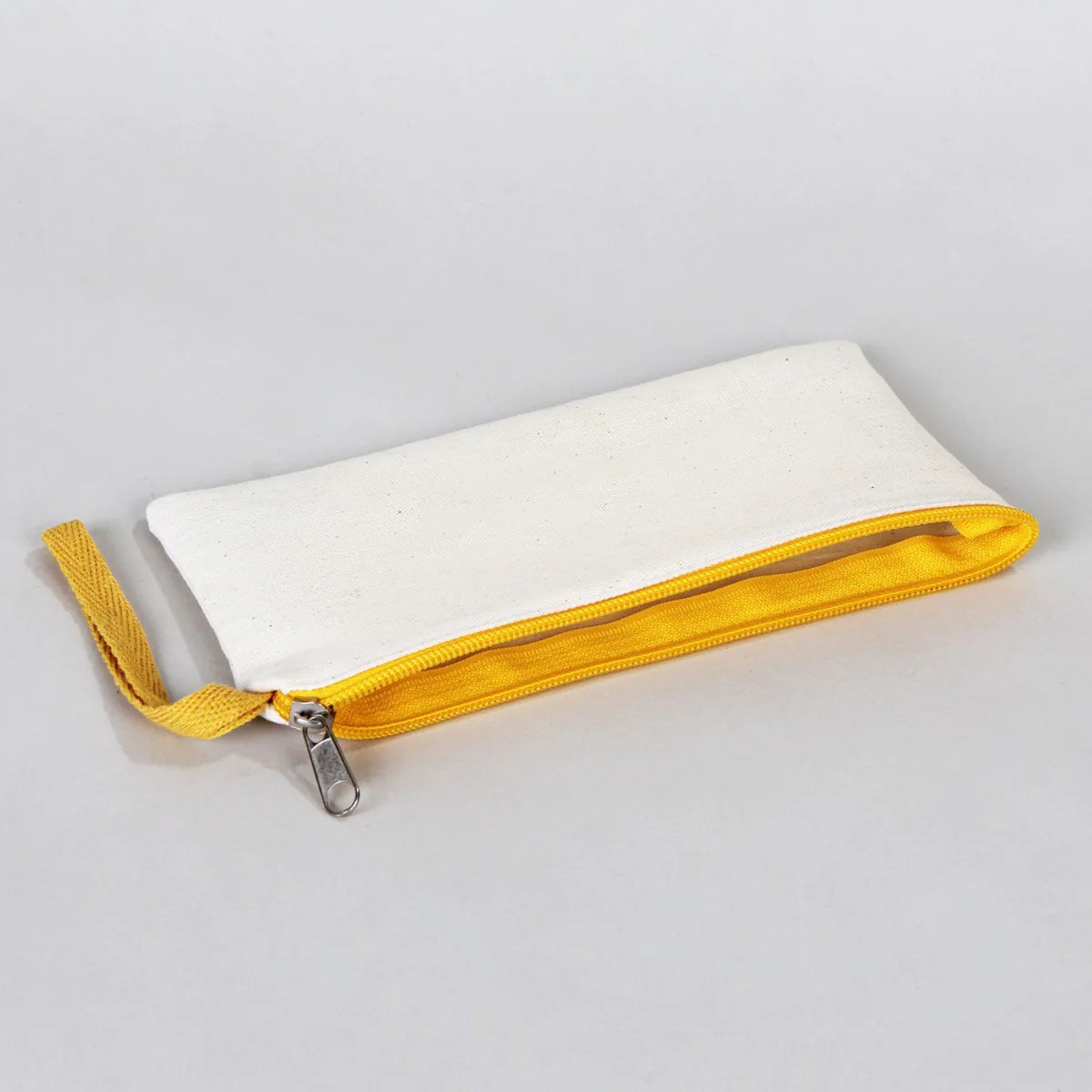 Boyanabilir 21x10 cm Sarı Fermuarlı Bez Kese - 23 Nisan Hediyesi - görsel 9