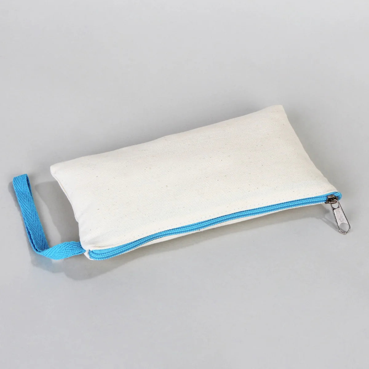 Boyanabilir 21x10 cm Turkuaz Fermuarlı Bez Kese - 23 Nisan Hediyesi - görsel 8