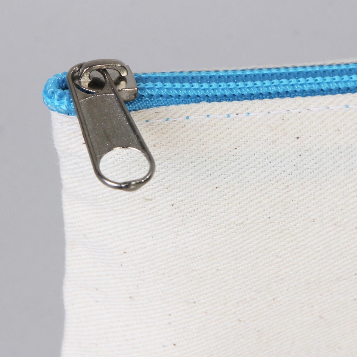 Karne Günü Baskılı Bez Kalemlik – Turkuaz Fermuarlı