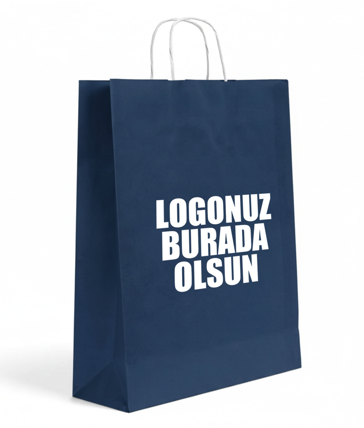Burgu Saplı Renkli Kraft Kağıt Çanta (Özelleştirilebilir)