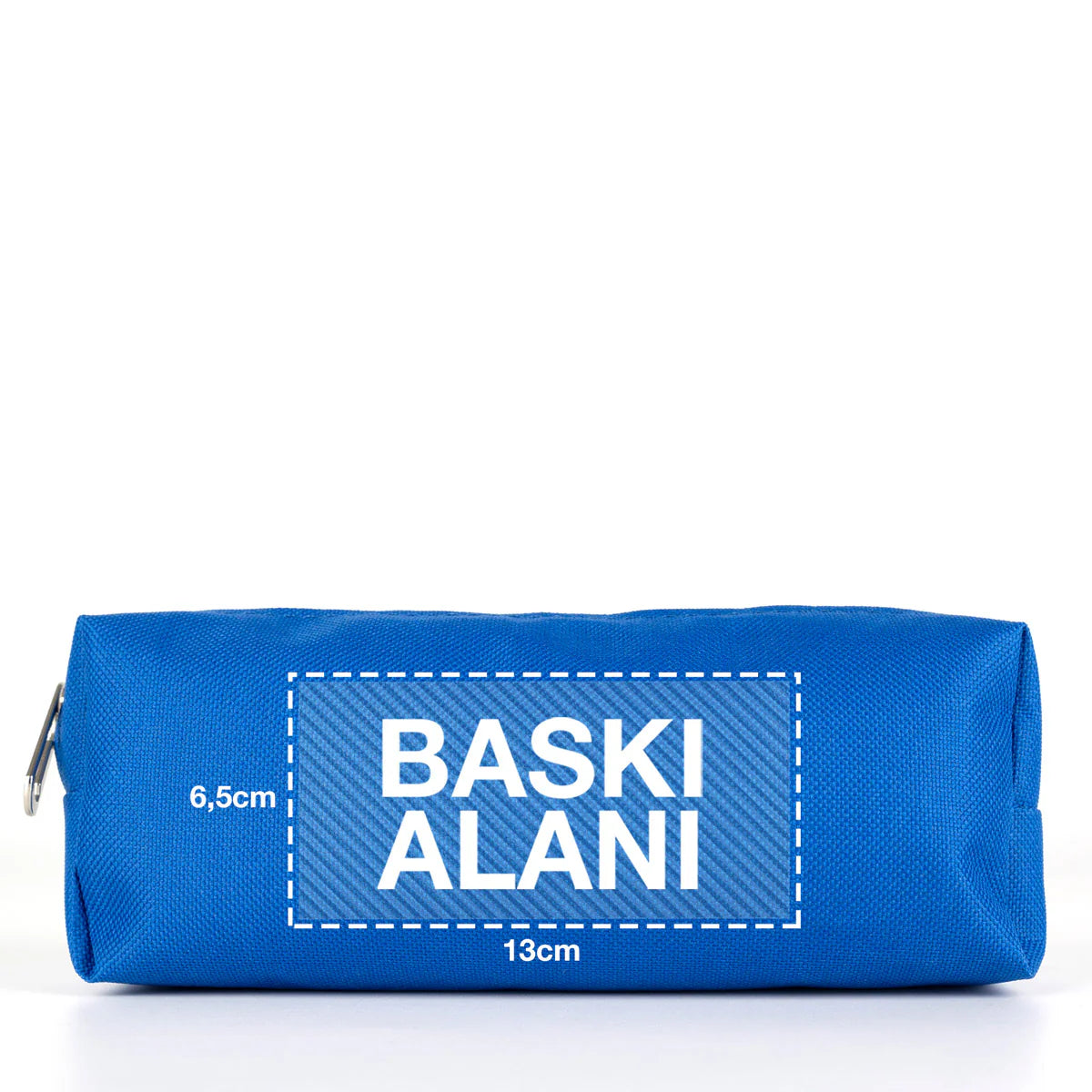 Kalemlik Okul Promosyon Kalem Çantası Mavi (Özelleştirilebilir) - detay görünüm