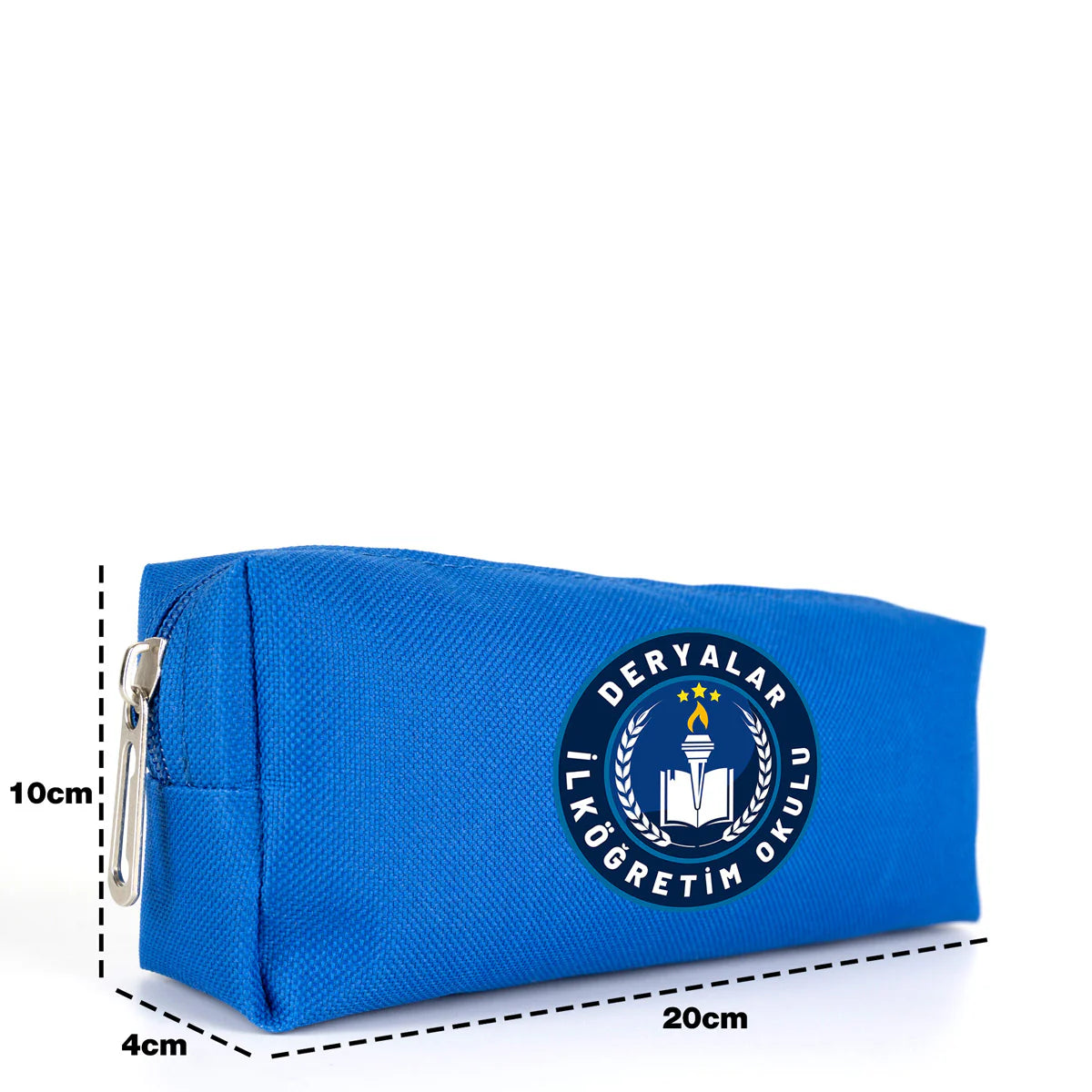Kalemlik Okul Promosyon Kalem Çantası Mavi (Özelleştirilebilir) - kullanım örneği