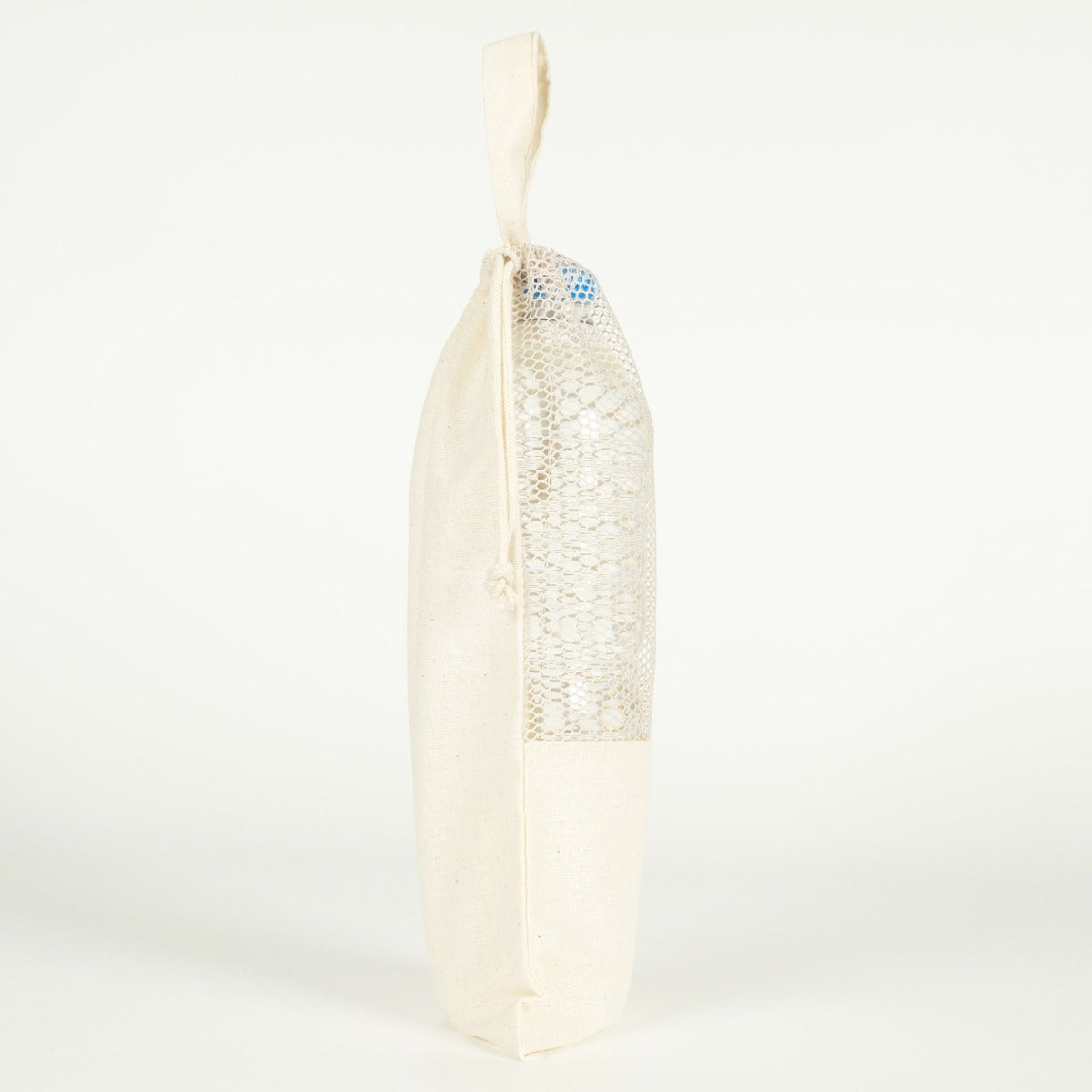 Zeytinyağı Fileli Şişe Çantası - Tek Tutma Kulp 36,5x16 cm (Özelleştirebilir) - istecanta.com