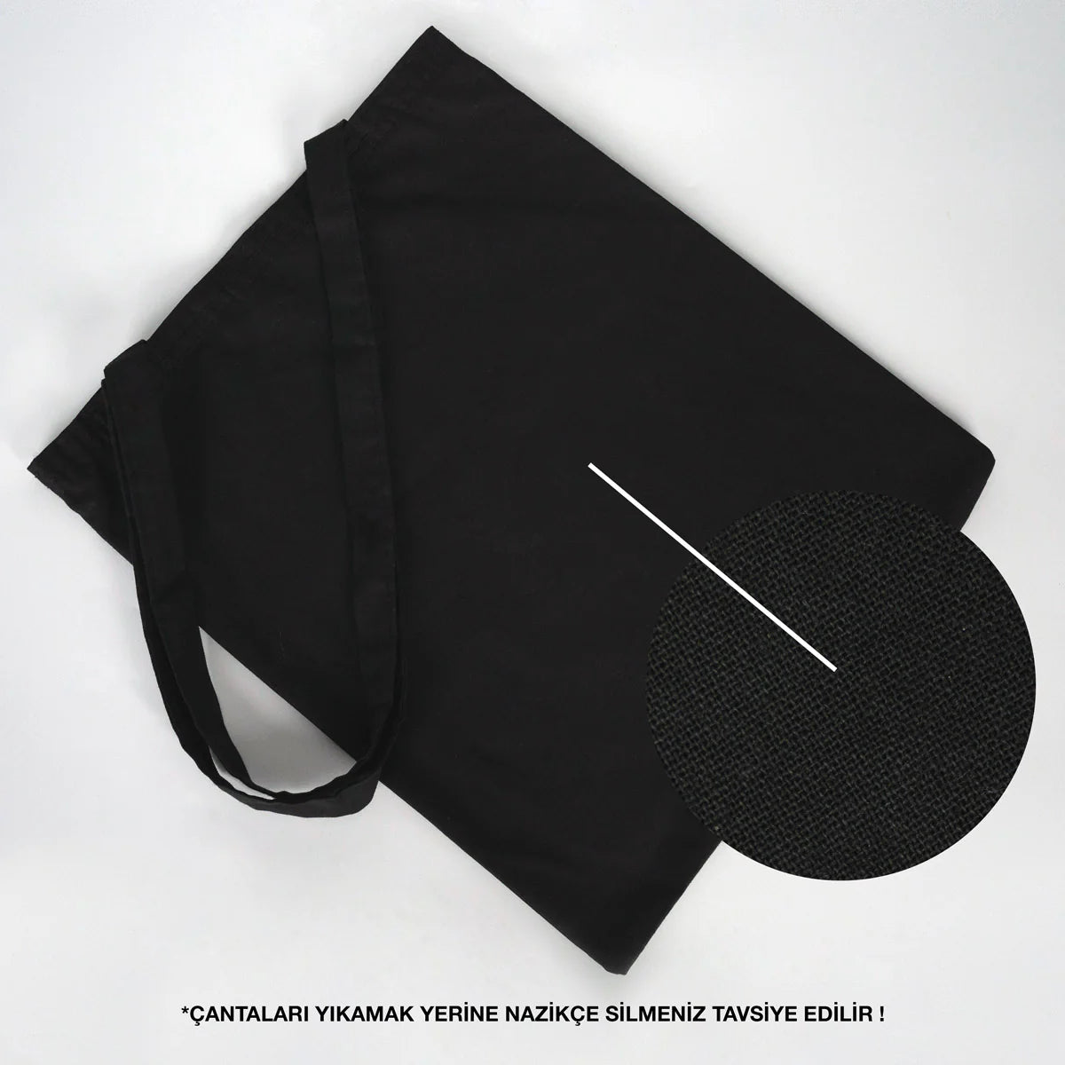 35x40 Siyah Ham Bez Çanta Baskılı – Bayram Çantası