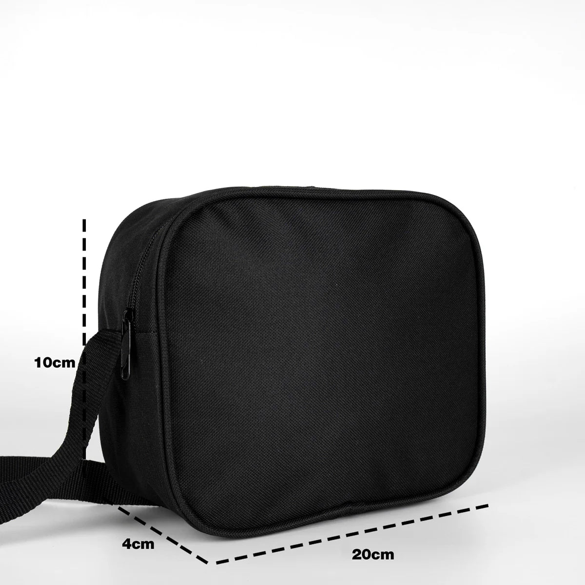 Okul Öğrenci Beslenme Çantası Omuz Askılı İmperteks Siyah - detay görünüm