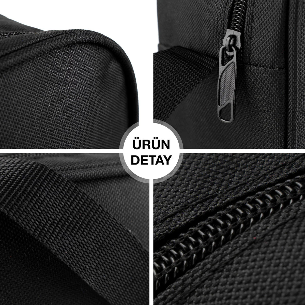 Okul Öğrenci Beslenme Çantası Omuz Askılı İmperteks Siyah - yakın çekim