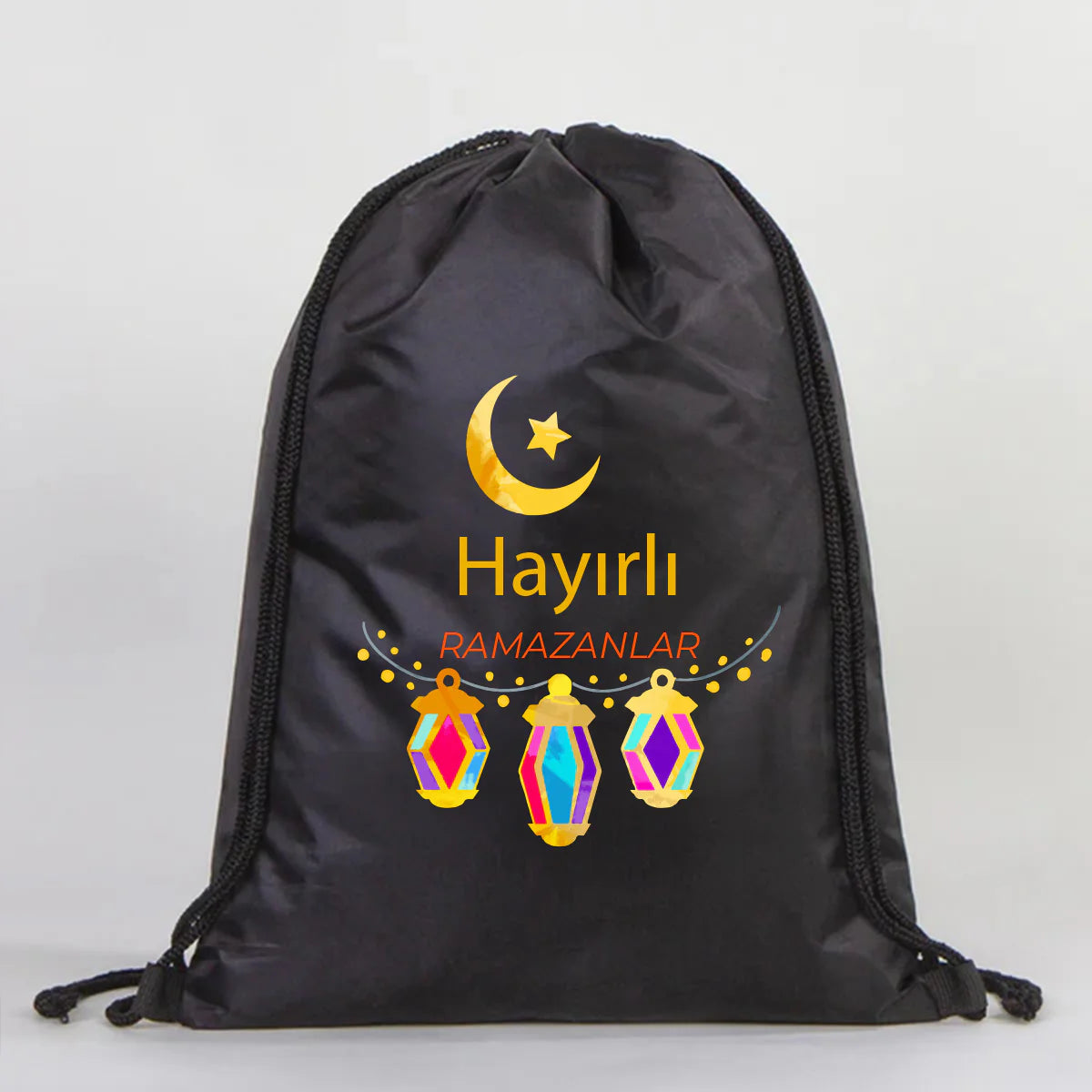 32x45 cm Siyah İmperteks Sırt Çantası - Bayram Çantam - farklı açı