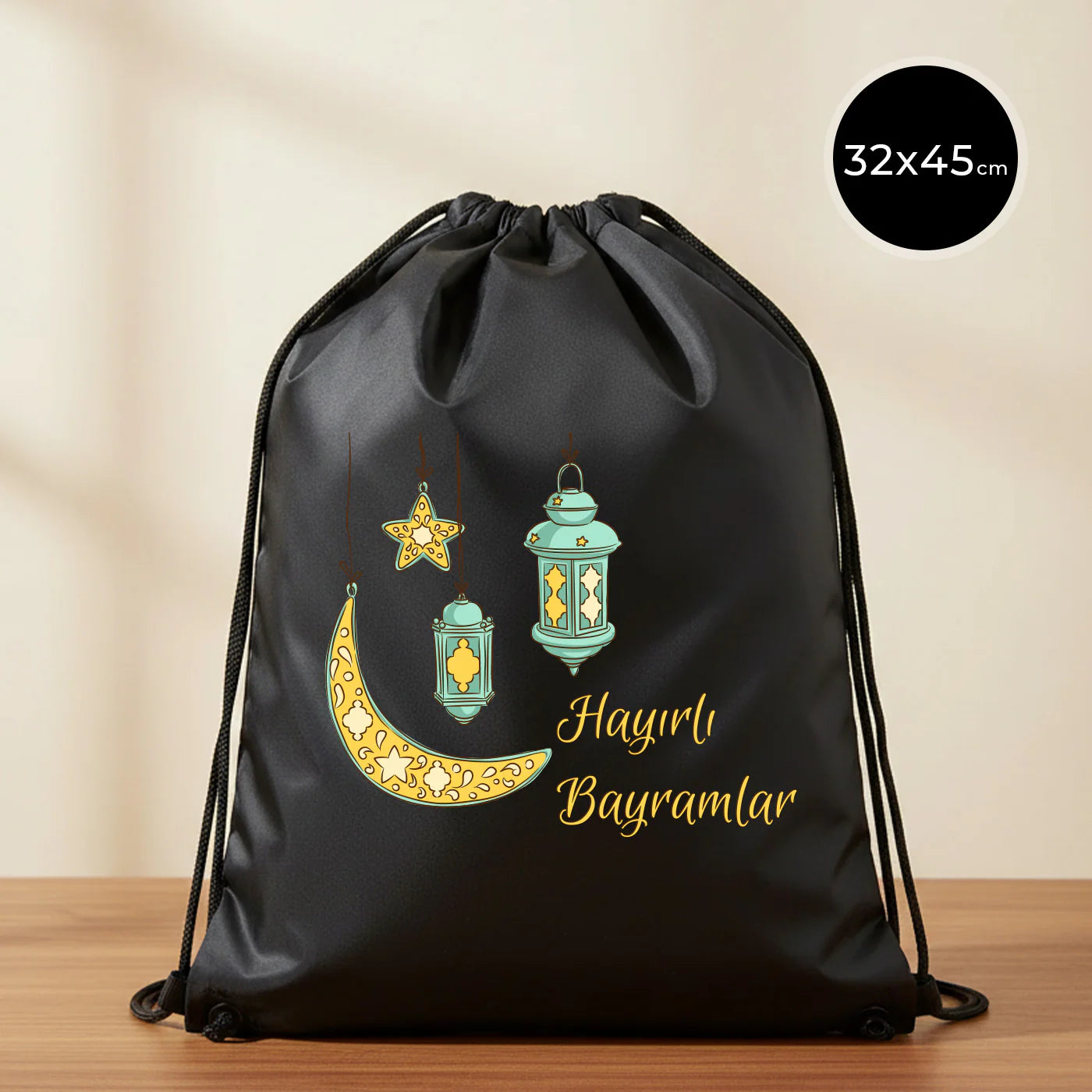 32x45 cm Siyah İmperteks Sırt Çantası - Bayram Çantam
