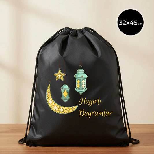 32x45 cm Siyah İmperteks Sırt Çantası - Bayram Çantam