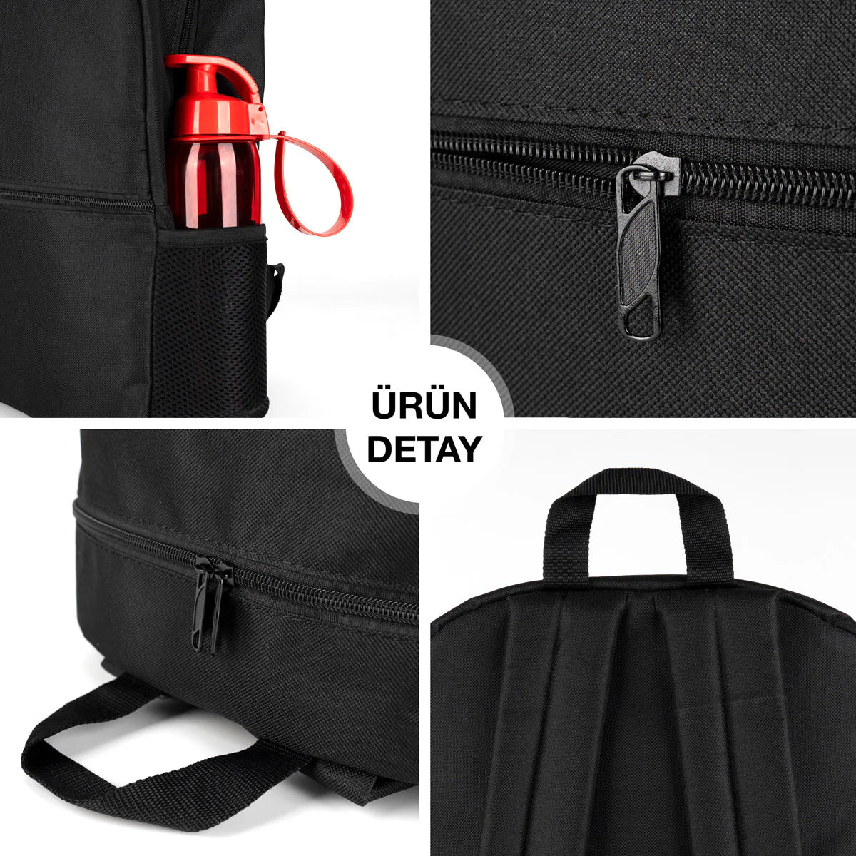 Sırt Çantası Okul Öğrenci Seyahat Promosyon İmperteks Siyah (Özelleştirilebilir) - kullanım örneği