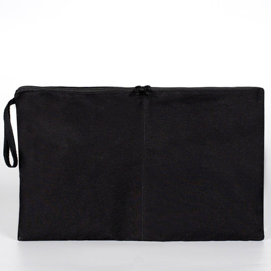 Kirli - Temiz Fermuarlı Seyahat Torbası, Siyah, 45x27 cm, Düzenleyici Torba, Çamaşır Çantası - istecanta.com