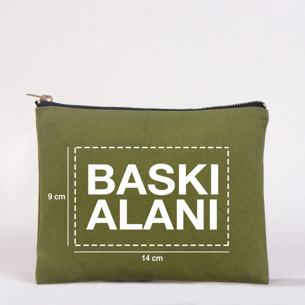 Karne Günü Star Clutch 21×15 Yeşil – Metal Fermuar (Özelleştirilebilir)