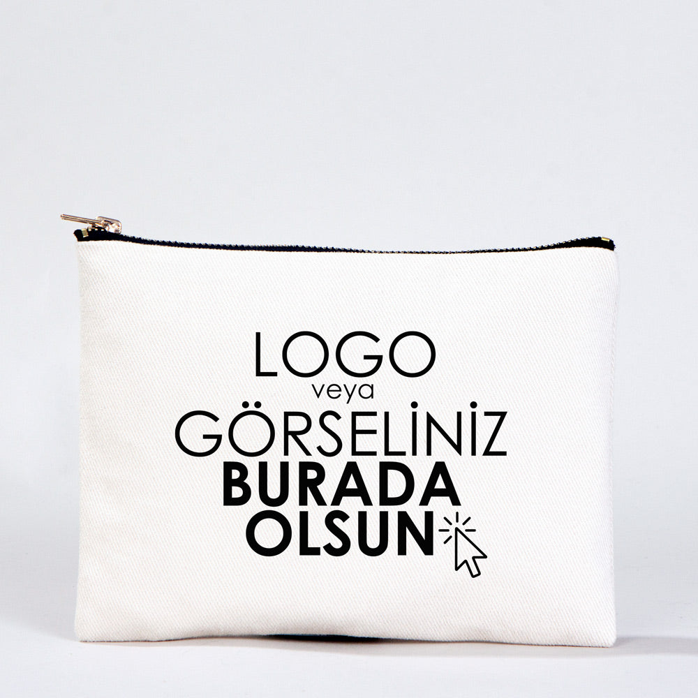 Karne Günü Star Clutch 21×15 Beyaz – Metal Fermuar (Özelleştirilebilir)