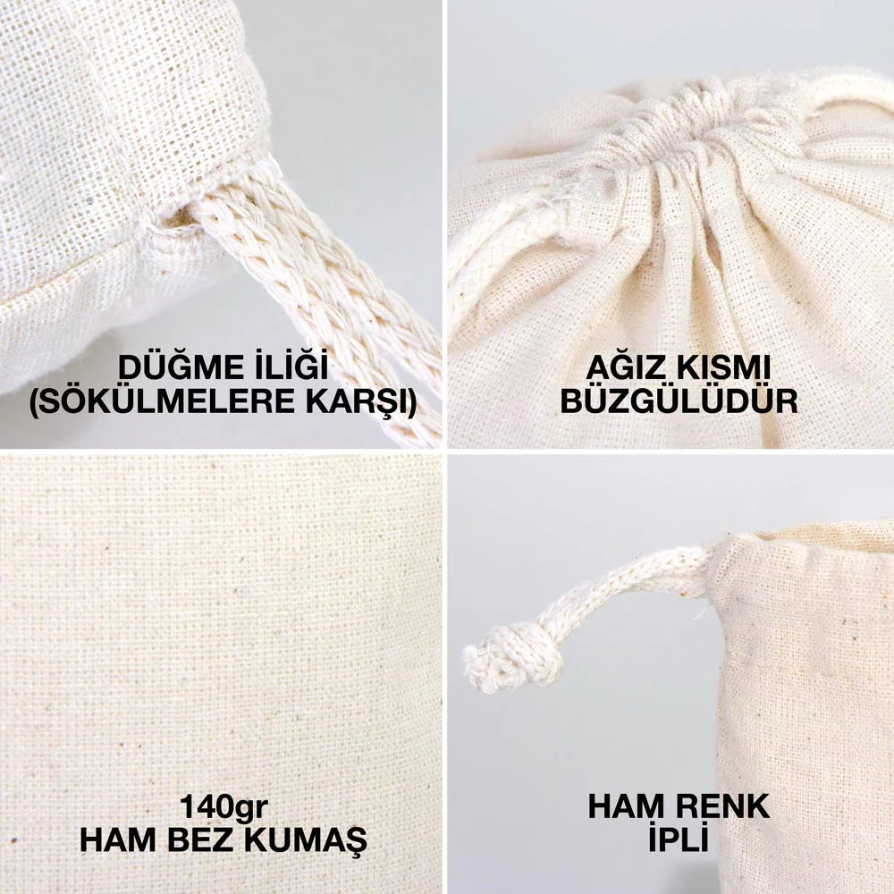10x13 cm Ham Renk – Bayram Harçlık Kesesi - görsel 7